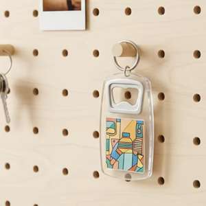 CCH Customized acrylic <b>beer</b> opener keychain portable camping activity item - Product Image 1