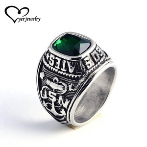 Nhẫn Nam Sinh Trung Học Phổ Thông Mạ Vàng Đặc 18K Dành Cho Nam Bằng Đá Sinh Nhật - Product Image 4