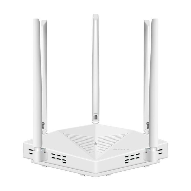WIFI6 Easy Mesh Router 3000Mbps 128 Users Full Coverage Gigabit RJ45 Ports Dual Band Router 5*High Gain Antennas for Enterprise