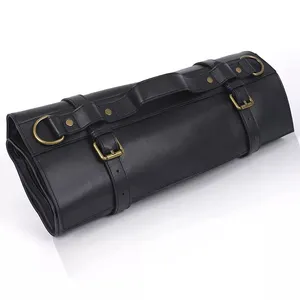 Heavy Duty Durable Knife Carrier Storage Bag Portable Kitchen Knife Organizer Bag Tote Travel Leather Roll Up Knife Bag