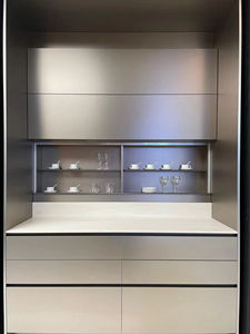 ตู้เก็บของแบบซ่อนพร้อมตู้ไวน์ในตัว ไฟ LED ชั้นวางของ และลิ้นชักเก็บของ - Product Image 2