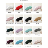 Masque de sommeil en satin de soie premium, ultra-doux, avec rembourrage et sangle élastique