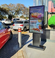 Affichage numérique pour menu de drive-in de restaurant, kiosque extérieur étanche avec écran tactile pour commande, affichage LCD publicitaire