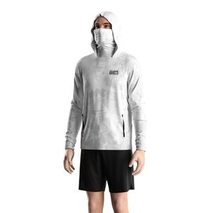 เสื้อตกปลาแขนยาวมีฮู้ดพร้อมแผ่นกันแดด UPF50+ คุณสมบัติการระบายความชื้น และแผงตาข่ายระบายความร้อน - Product Image 6