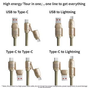 Cable de Carga y Datos Tipo C a Tipo C de 60w, Multifuncional, Duradero, con Correa para Teléfono, en Oferta - Product Image 6