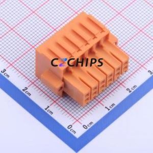 KF2EDGKEM-3.5-2*6P Plug-in Terminal Block P=3.5mm Connector Male Plug Screw Fixing 2x6P 3.5mm - Product Image 2