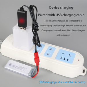 工厂802555 3.7V 800毫安可充电锂离子聚合物直升机玩具户外婴儿玩具飞机无人机带最长电池 - Product Image 5