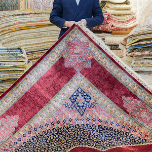 9x12ft indien royaume-uni dernier fait à la main chine Kazakhstan persan sur soie Qum tapis à vendre - Product Image 4