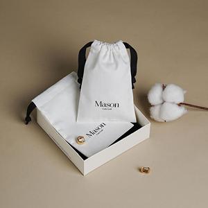 ODM Wholesale White Cotton Skincare Makeup <b>Storage</b> Bags Eco-Friendly Muslin Gift Cosmetic Packing Dust Pouch - Product Image 6