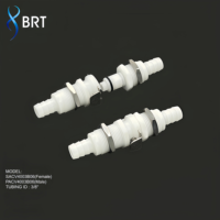 Raccords en plastique BRT 1/4 3/8 à montage sur panneau, raccord rapide, connecteur mâle droit pour systèmes de distribution de boissons