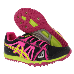 รองเท้าวิ่งผู้หญิง Asics Hyper Rocket Girl Xc สีดำ ชมพูร้อน ฟลัชเยลโลว์ - Product Image 2