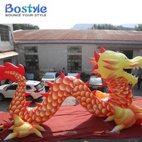 Lanterne de festival traditionnel chinois de dragon gonflable géant de nouvelle conception pour des décorations de partie
