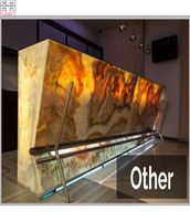 Plaque de buffet chaude et froide sur mesure, de haute qualité, écologique, moderne, en pierre d'agate, préfabriquée, pour usage commercial, hôtels et supermarchés