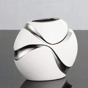<span class=keywords><strong>Vase</strong></span> à fleurs en céramique glacée en forme de <span class=keywords><strong>boule</strong></span>, décoration de mariage, pour la maison, artisanat personnalisé, 1 pièce - Product Image 2