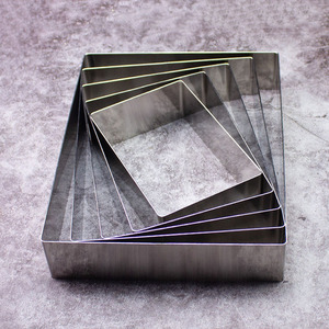 Molde Rectangular para Mousse, Aro para <span class=keywords><strong>Pastel</strong></span> de Acero Inoxidable Grueso, Molde para Panqueques, Molde para Hornear Pasteles de Varias Capas - Product Image 3