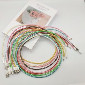 1.4M coloré spirale <span class=keywords><strong>chargeur</strong></span> câble cordon protecteur universel Wrap données ligne décoration <span class=keywords><strong>enrouleur</strong></span> pour <span class=keywords><strong>iPhone</strong></span> - Product Image 1