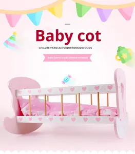 Деревянная кукольная кровать для мальчиков и девочек - Product Image 6