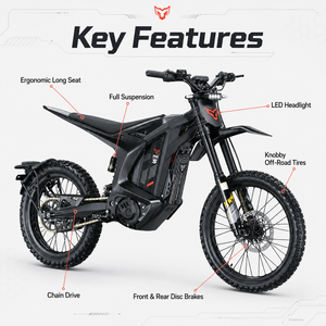 <span class=keywords><strong>Moto</strong></span> électrique tout-terrain homologuée UE 2026 Arctic Leopard XE L1E-B, batterie 74V 60Ah, puissance de pointe 4kW - Product Image 3
