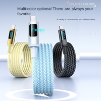 Câble de données en alliage d'aluminium et nylon avec affichage numérique 100W, charge rapide 5A PD, conducteur en cuivre pur pour ordinateur IOS