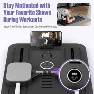 RS polifunzionale <span class=keywords><strong>per</strong></span> <span class=keywords><strong>esercizi</strong></span> da casa attrezzature <span class=keywords><strong>per</strong></span> il Fitness plancia <span class=keywords><strong>per</strong></span> il torace e il muscolo addominale Slider rullo Auto Rebound Fitness Board - Product Image 2