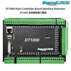ตัวควบคุมการเคลื่อนไหวหน้าจอสัมผัสระบบ CNC แบบ DT1000 3-5แกนตัวควบคุมแบบออฟไลน์พร้อมหัววัด3D ATC Modbus Daul x/y - Product Image 3
