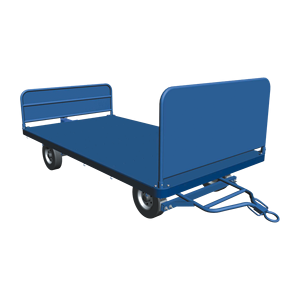 Tractor de remolque dolly/contenedor de avión equipaje dolly con opcional carril lateral - Product Image 1