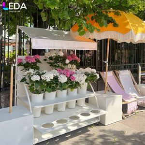 LEDA Soporte Moderno de Metal para Exhibición de Flores, Soporte para Plantas, Estante Escalonado para Interiores y Exteriores, Decoración para Bodas y Fiestas - Product Image 3