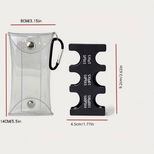 Porte-monnaie avec distributeur de pièces à 6 compartiments, trieur de pièces rectangulaire en plastique pour collection - Product Image 3