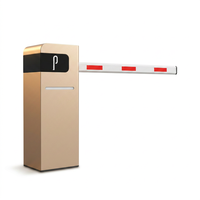 Barrière levante à quatre bras à transmission haute efficacité, contrôle manuel/télécommandé double, anti-écrasement au sol, pour poste de péage