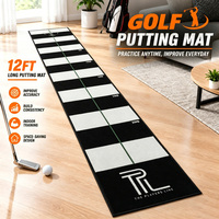 Tapis de putting pour le golf, tapis de putting d'intérieur pour la pratique à domicile, au bureau et pour l'entraînement au golf
