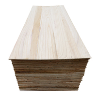 Lembaran Kayu Paulownia Solid Grade AA 4x8 18mm, Papan Paulownia Ringan dengan Sambungan Tepi untuk Inti Snowboard dan Papan Selancar