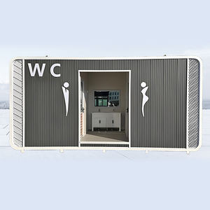 حمام متنقل حديث من الفولاذ للاستخدام الخارجي، صديق للبيئة ومتين، غرفة استحمام ومرحاض في حاوية للاستخدام في المدارس والشقق سهلة التركيب - Product Image 4