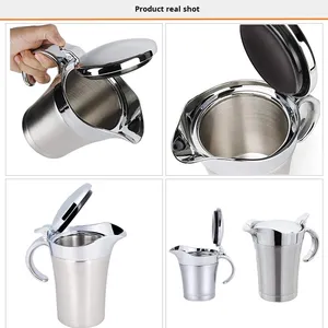 Pentola per Marmellata e Salse in Acciaio Inox 304 di Grado Alimentare, Durevole, a Doppio Strato Isolato, Vendita Calda Transfrontaliera con Etichettatura <span class=keywords><strong>Temu</strong></span> - Product Image 5