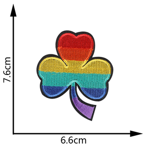 Color Series Handmade Embroidery Iron on Smile Mushroom Heart Apple <strong>Patches</strong> - Product Image 4