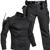 Combinaison de camouflage à manches longues pour homme, style américain, équipement d'entraînement en plein air, uniforme tactique, polyester, séchage rapide, vente en gros