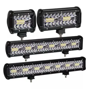 High Power 3 Rows 12'' 20'' 420w For Car Tractor Boat OffRoad 4x4 Truck SUV ATV LED Light Bar