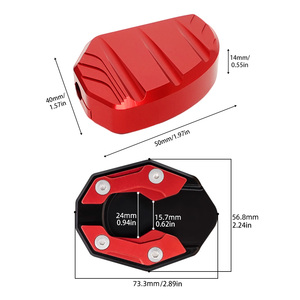 ชุดแผ่นขยายขาตั้งข้าง <span class=keywords><strong>PCX</strong></span> 160/150/125  บล็อกเสริมขาตั้ง CNC อเนกประสงค์ อะลูมิเนียมอัลลอยด์  อะไหล่ตกแต่ง - Product Image 2