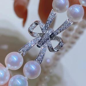 Collar de Perlas de Agua Dulce Azul Plateado de 6-7 mm, 100% Genuino, con Acabado Delicado para la Piel, Ligeramente Impecable - Product Image 4