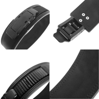 Ceinture de musculation à levier 13 mm 10 mm d'épaisseur, réglable, soutien d'entraînement, serrage maximal, huilée, robuste pour l'haltérophilie