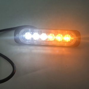 Tốt Bán 12-24V 6 Đèn LED Thanh OEM Tự Động Màu Trắng Hổ Phách Ban Đêm Nhấp Nháy Ánh Sáng Đèn Flash Xe LED Cảnh Báo Ánh Sáng - Product Image 5
