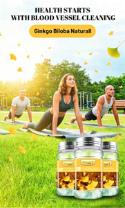 Capsule de Ginkgo Biloba naturel en gélule molle 1000mg, Complément de soutien du système sanguin de haute qualité, Non-OGM et certifié Halal - Product Image 6
