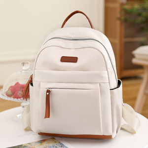 Mochila de tela Oxford de poliéster para mujer, nueva moda 2024, minimalista, informal, ligera, 20-35L, mochila escolar con hombro curvado - Product Image 4