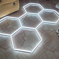 Lampes LED hexagonales en nid d'abeille pour l'éclairage des ateliers de detailing automobile et des garages - Vente en gros
