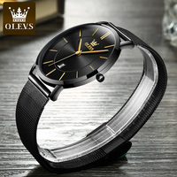 Montre à quartz en acier de luxe unique, personnalisée OEM, avec logo 5869, étanche, de qualité supérieure, pour hommes, bracelet simple, personnalisable