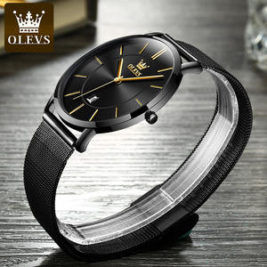 Reloj de Cuarzo de Acero de Lujo Único con Correa Simple Personalizada para Hombre, Resistente al Agua, con Logotipo 5869 Personalizado OEM - Product Image 3