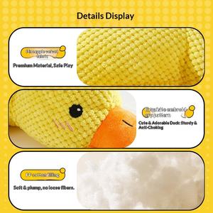 Giocattolo Interattivo per Cani a Forma di Paperella in Peluche con Suono Integrato, Multicolore, Resistente ed Ecologico - Product Image 4