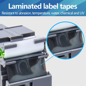 <span class=keywords><strong>Ruban</strong></span> adhésif compatible 36 mm laminé noir sur blanc Tz261 Tze261 TZE -261 TZE261 Cassette compatible avec Brother P-Touch - Product Image 3