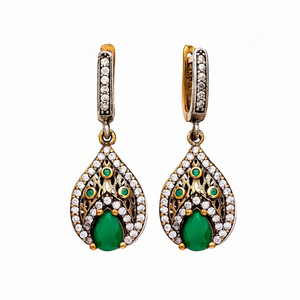 Boucles d'oreilles en argent Sterling 925 avec Zircon, fabrication artisanale, vente en gros - Product Image 2