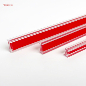 Hai mặt con dấu Dải rõ ràng PC kết nối Thanh minh bạch với 3m tự dính băng của cửa kính khoảng cách điền Con dấu nhựa - Product Image 5