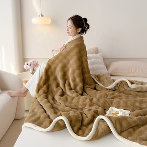Wholesale Solid Color A-class Luxury Fur <strong>Blanket</strong> Large Bubble <strong>Sofa</strong> Cover <strong>Blanket</strong> Heavy Fleece <strong>Throw</strong> <strong>Blanket</strong> - Product Image 5